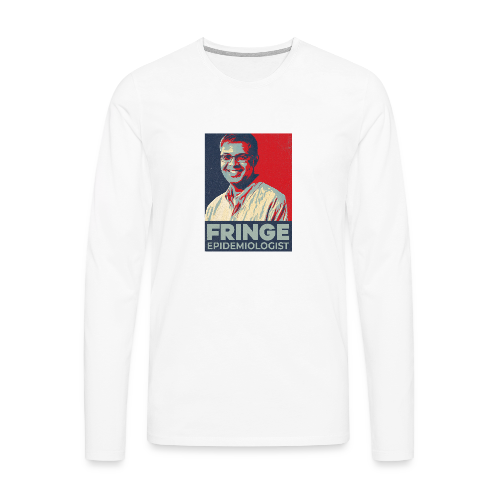 Fringe Epidemiologist | Men's Long Sleeve Tee - white