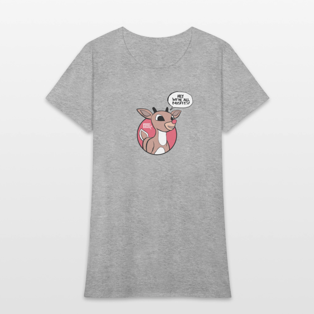 Rudolph Misfits | Women's Tee - heather gray