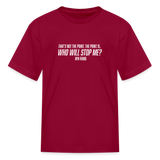 Ayn Rand Quote | Youth Tee - dark red