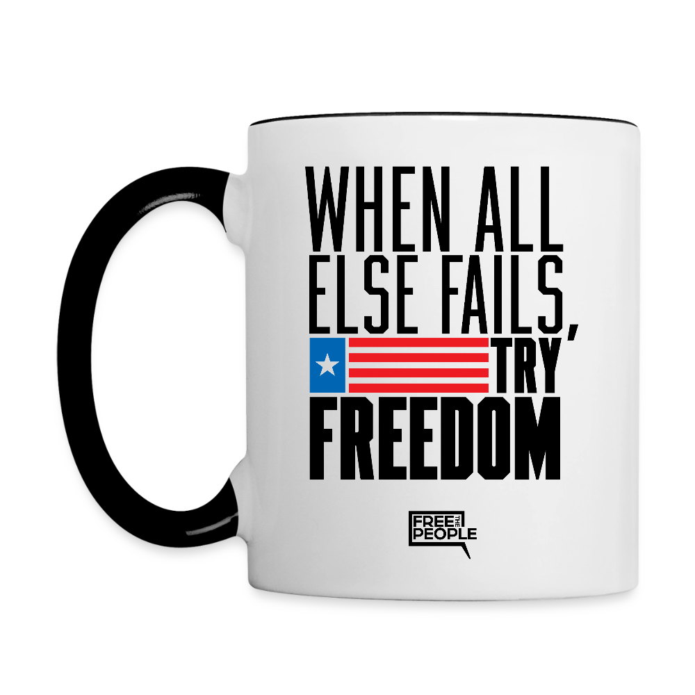 Try Freedom Coffee Mug - white/black
