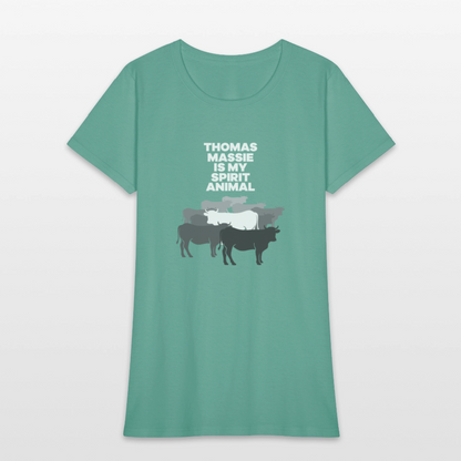 Thomas Massie Is My Spirit Animal | Women's Tee - aquatic