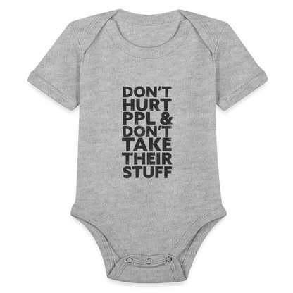 Don't Hurt People | Baby Onesie - heather grey