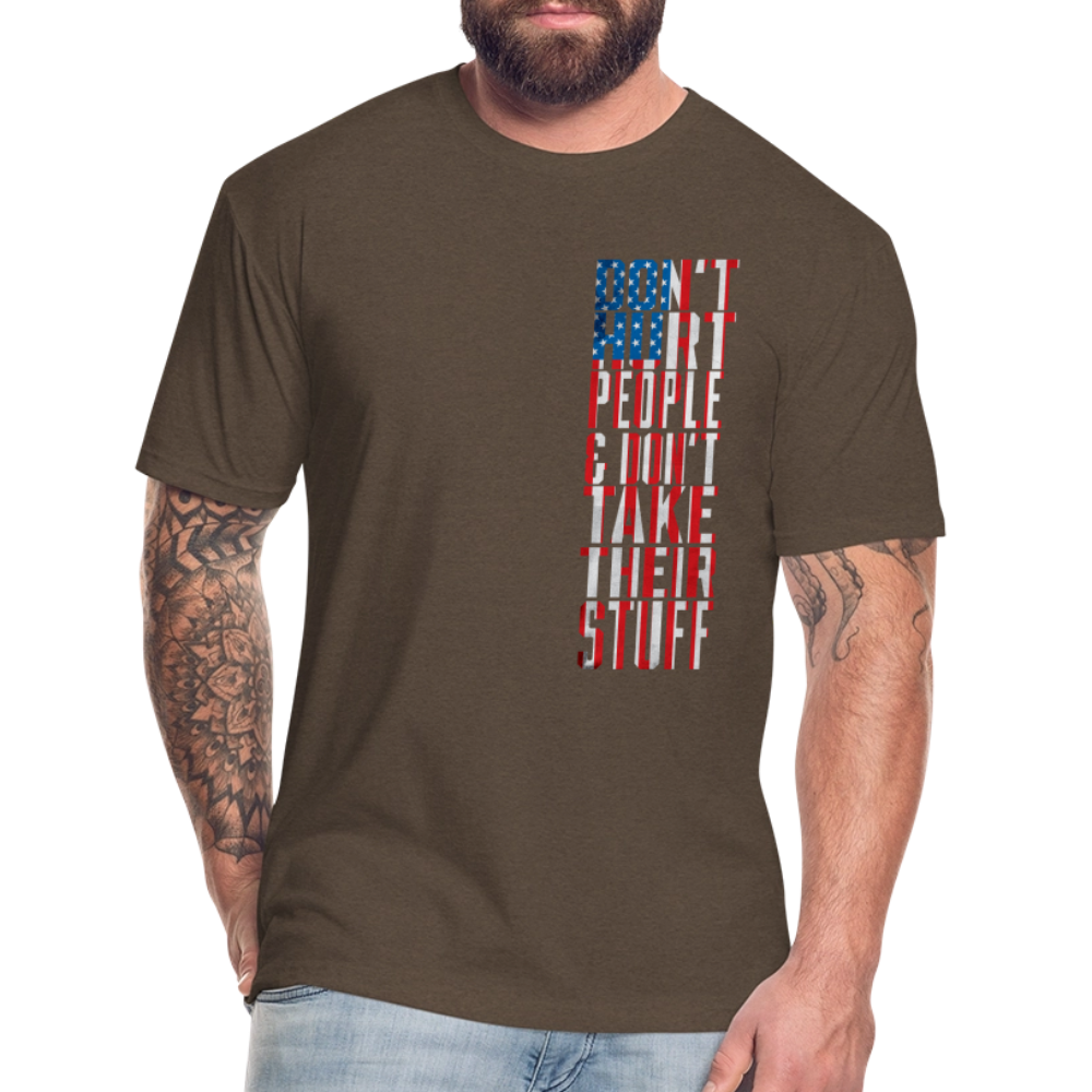 Don't Hurt People | Flag | Men's Tee - heather espresso