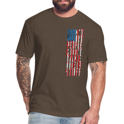 Don't Hurt People | Flag | Men's Tee - heather espresso