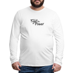 Fight the Power | Men's Long Sleeve Tee - white