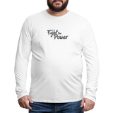 Fight the Power | Men's Long Sleeve Tee - white