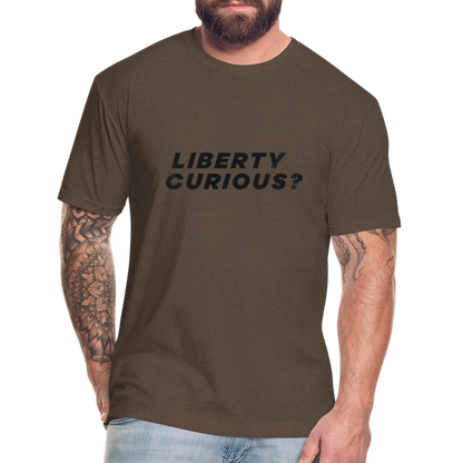 Liberty Curious? | Men's Tee - heather espresso