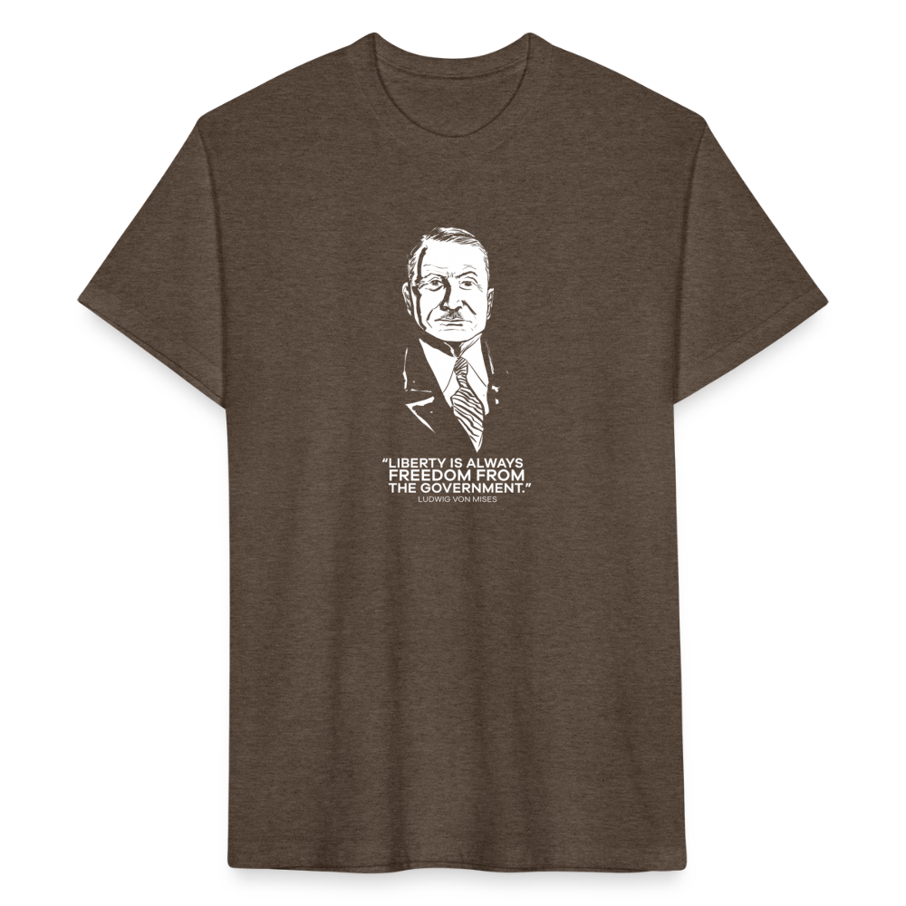 Ludwig von Mises Quote | Men's Tee - heather espresso