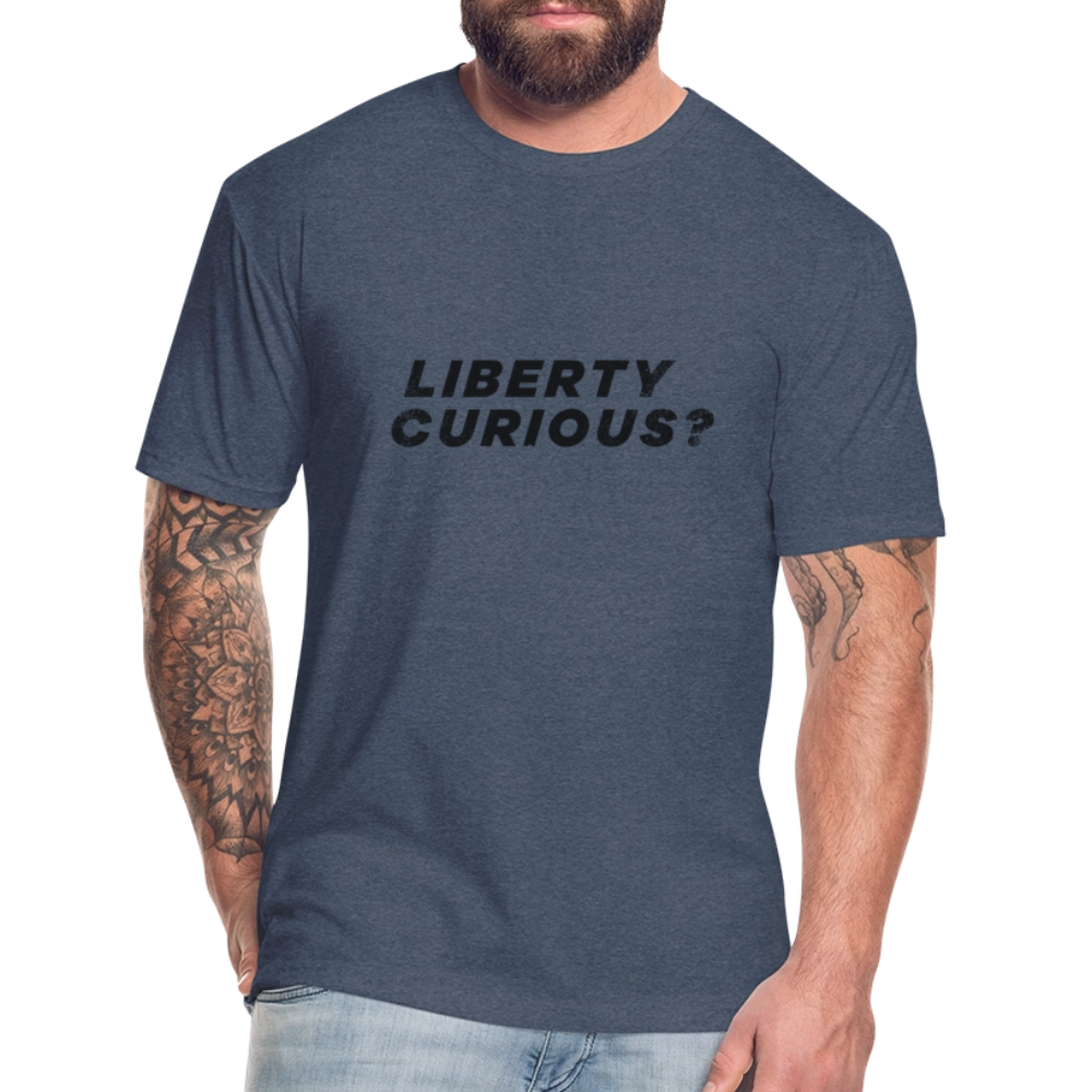 Liberty Curious? | Men's Tee - heather navy