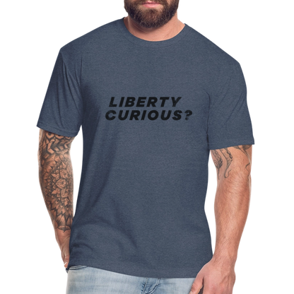 Liberty Curious? | Men's Tee - heather navy