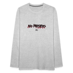 No Masters | Men's Long Sleeve Tee - heather gray