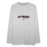 No Masters | Men's Long Sleeve Tee - heather gray