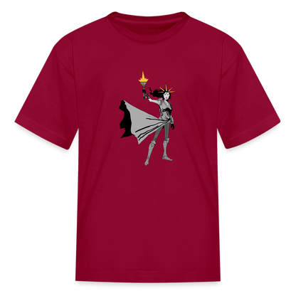 Liberty Hero | Youth Tee - dark red