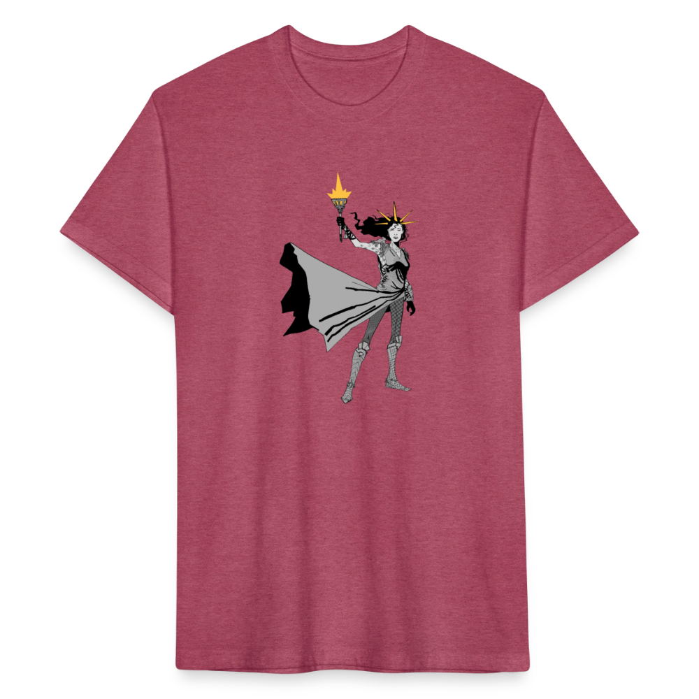 Liberty Hero | Men's Tee - heather burgundy