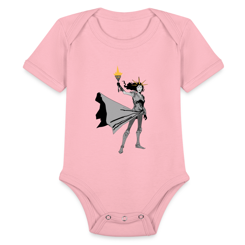 Liberty Hero | Baby Onesie - light pink