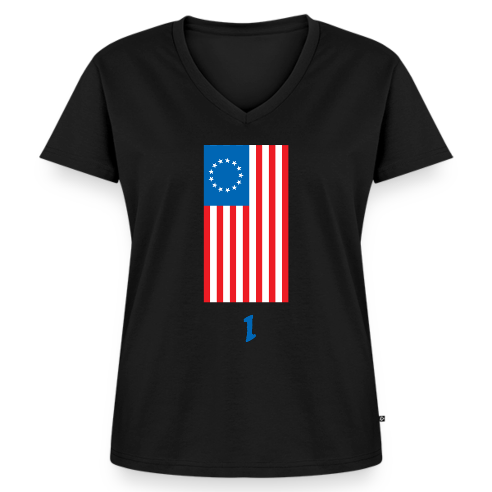 Spirit of '76 | Women's V-Neck Tee - black