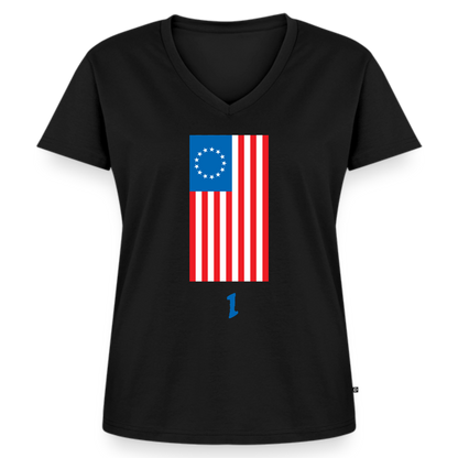 Spirit of '76 | Women's V-Neck Tee - black