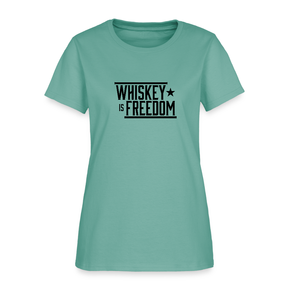 Whiskey is Freedom | Women's Tee - aquatic