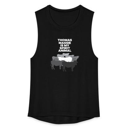 Thomas Massie Is My Spirit Animal | Women's Muscle Tank - black