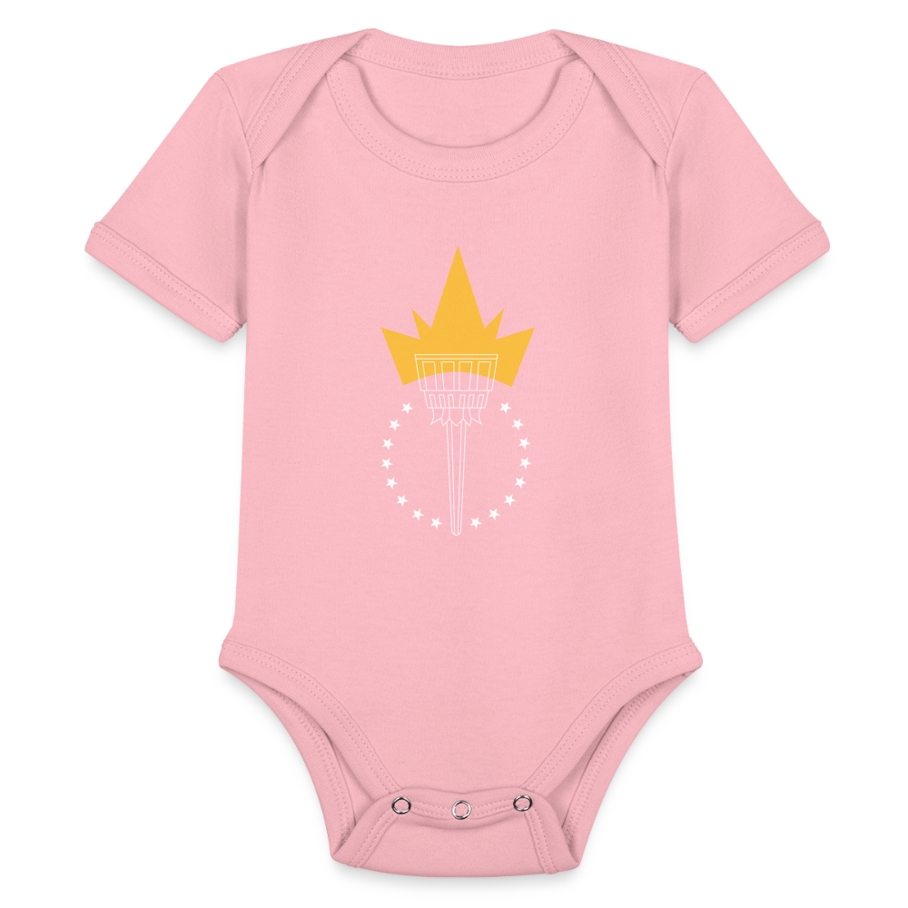 Freedom Torch | Baby Onesie - light pink