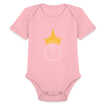 Freedom Torch | Baby Onesie - light pink