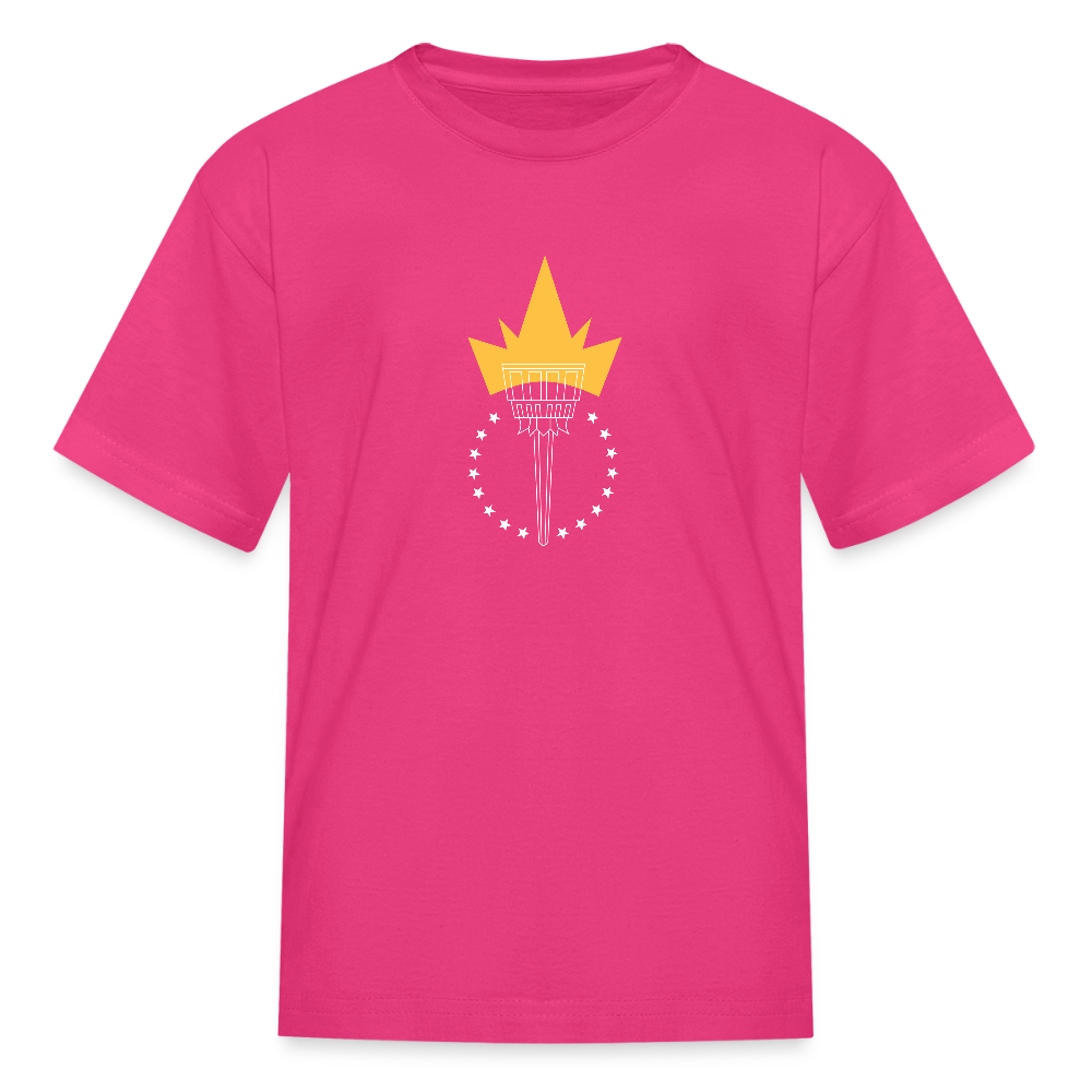 Freedom Torch | Youth Tee - fuchsia