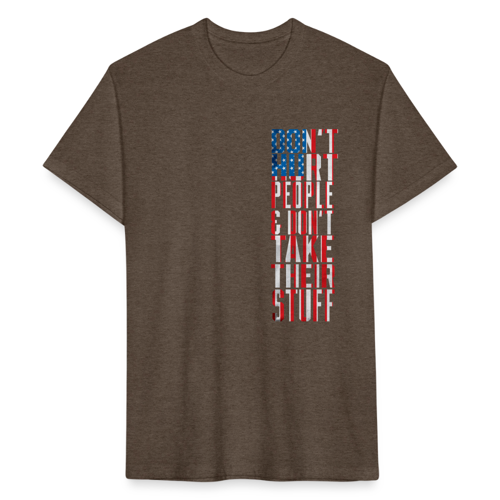 Don't Hurt People | Flag | Men's Tee - heather espresso