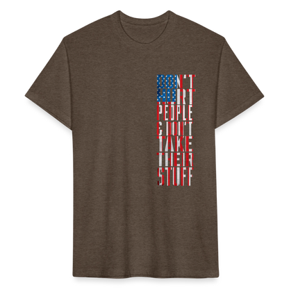 Don't Hurt People | Flag | Men's Tee - heather espresso
