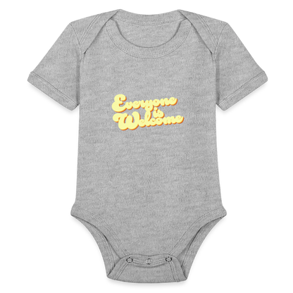 Everyone is Welcome | Baby Onesie - heather grey