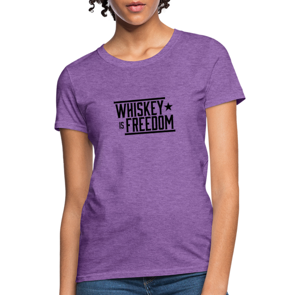 Whiskey is Freedom | Women's Tee - purple heather