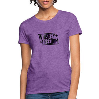 Whiskey is Freedom | Women's Tee - purple heather