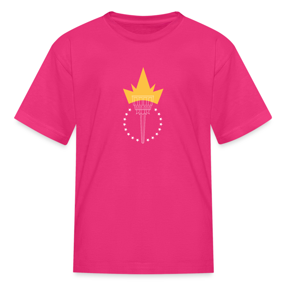 Freedom Torch | Youth Tee - fuchsia