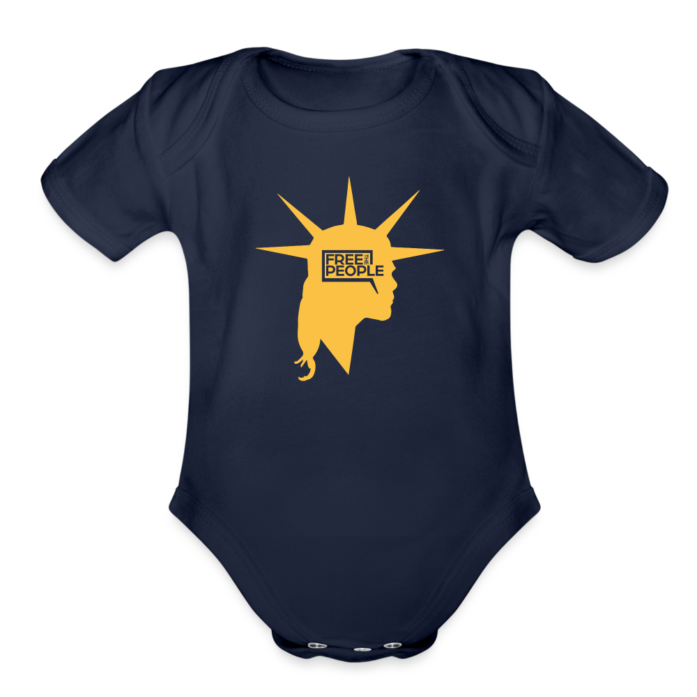 Liberty Head | Baby Onesie - dark navy