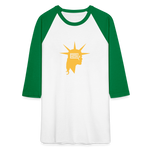 Liberty Head | Baseball Tee - white/kelly green