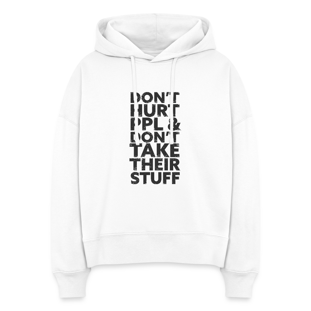 Don't Hurt People | Women's Hoodie - white