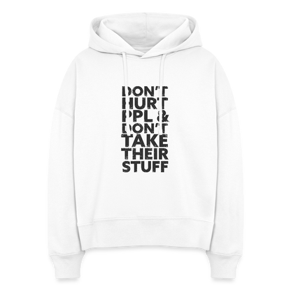 Don't Hurt People | Women's Hoodie - white