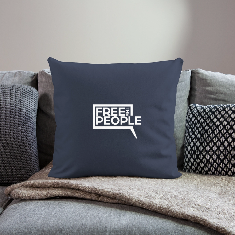 Free the People | Throw Pillow Cover - navy