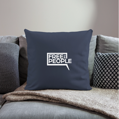Free the People | Throw Pillow Cover - navy
