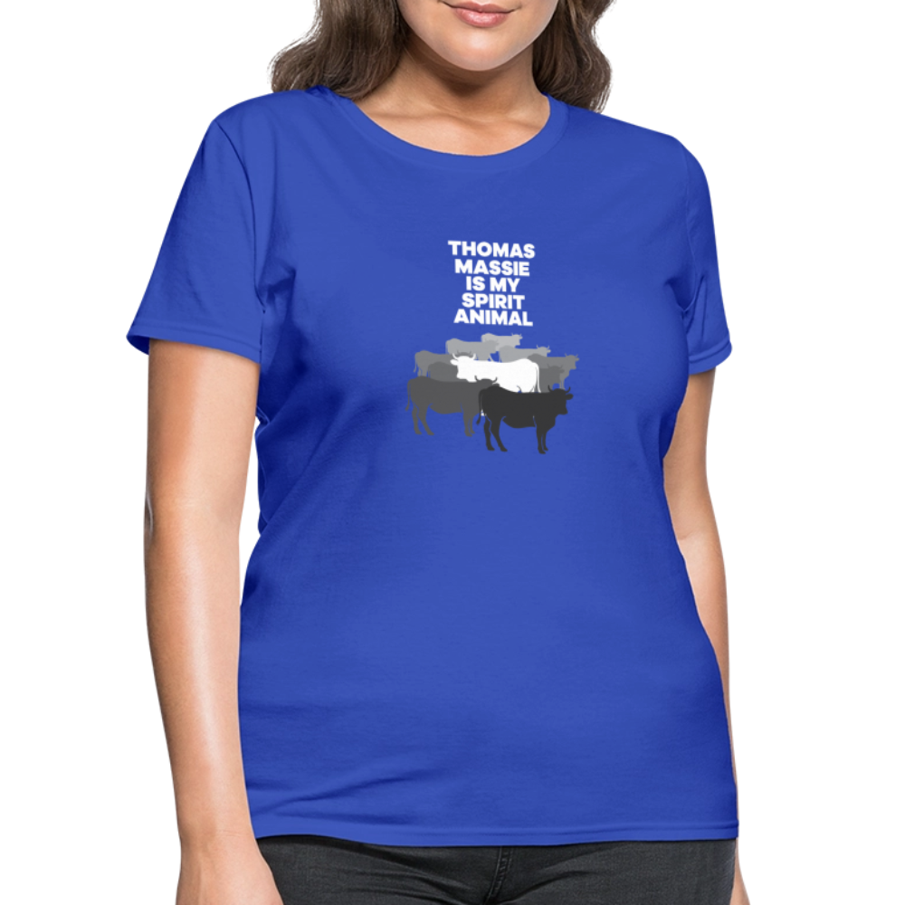 Thomas Massie Is My Spirit Animal | Women's Tee - royal blue