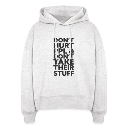 Don't Hurt People | Women's Hoodie - cool heather grey