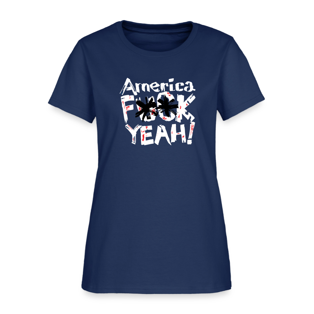 America F**k Yeah! | Women's Tee -  blue dusk