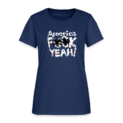 America F**k Yeah! | Women's Tee -  blue dusk