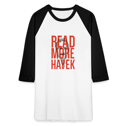 Read More Hayek | Baseball Tee - white/black