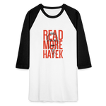 Read More Hayek | Baseball Tee - white/black