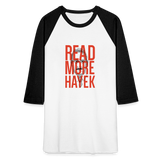 Read More Hayek | Baseball Tee - white/black