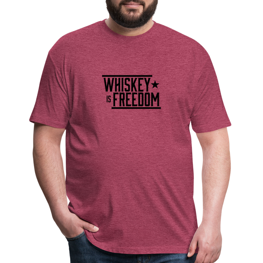 Whiskey is Freedom | Men's Tee - heather burgundy