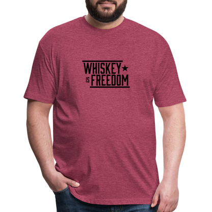 Whiskey is Freedom | Men's Tee - heather burgundy