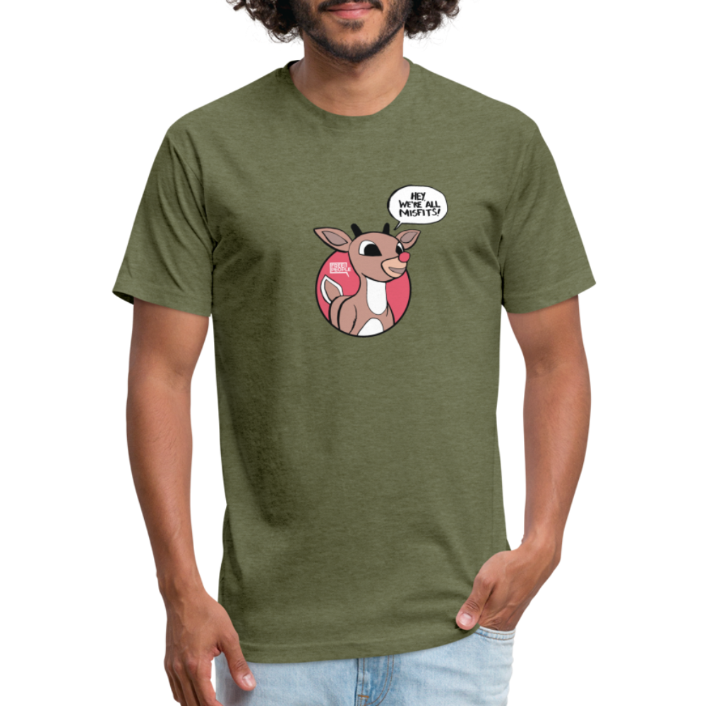 Rudolph Misfits | Men's Tee - heather military green