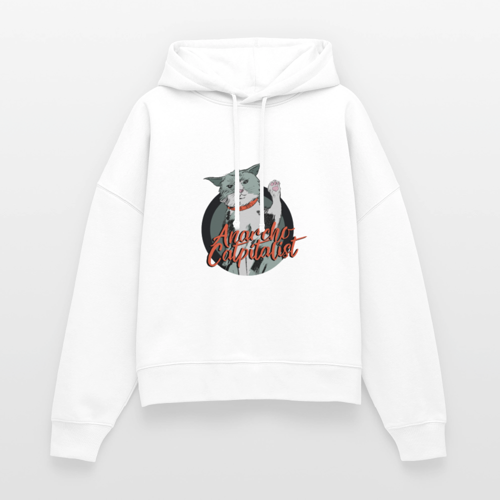 Anarcho-Catpitalist | Women's Hoodie - white
