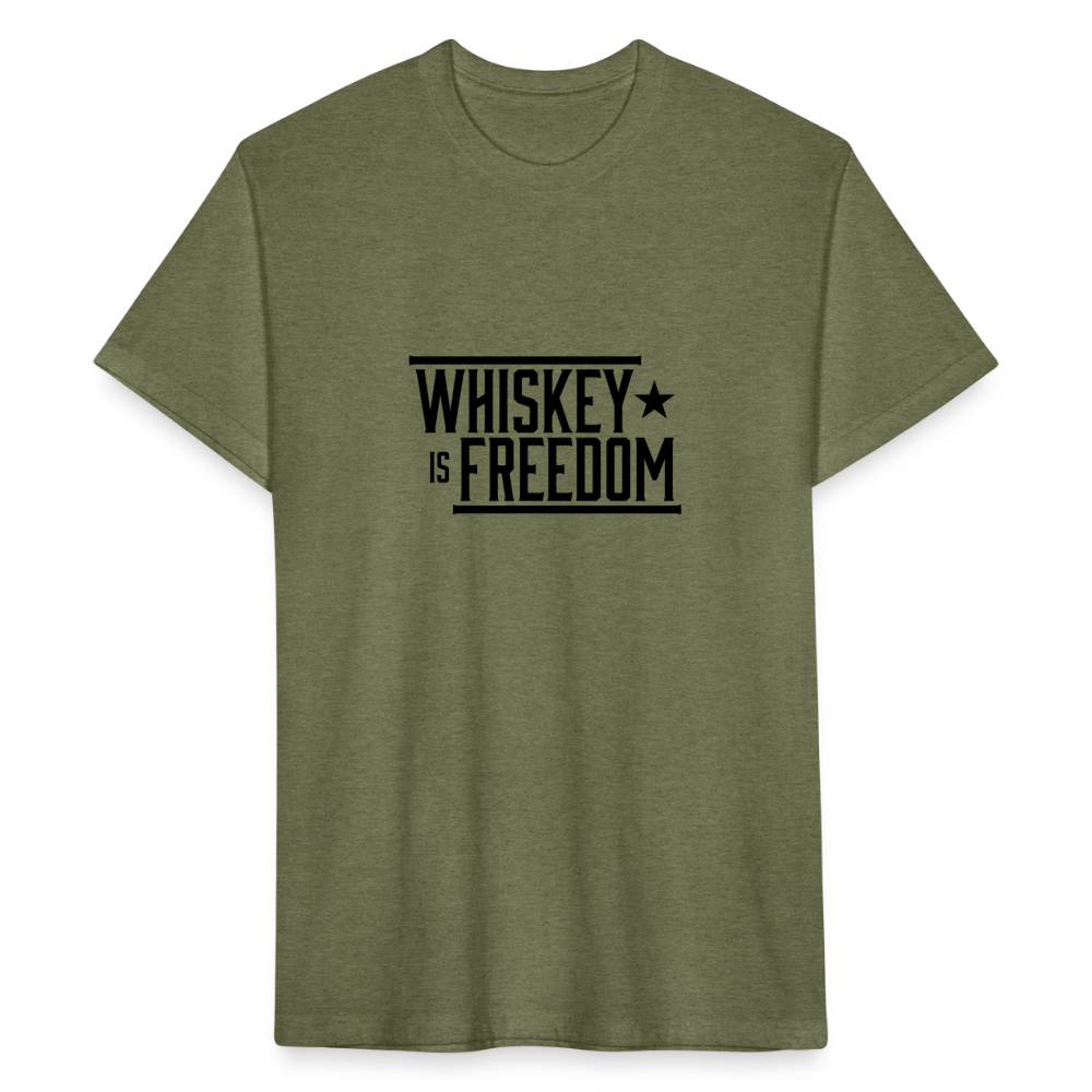 Whiskey is Freedom | Men's Tee - heather military green